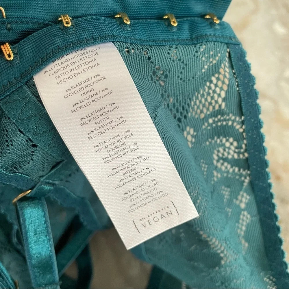 Nwt Underprotection Ruby Bralette In Teal Size Xl — image 6 of 8